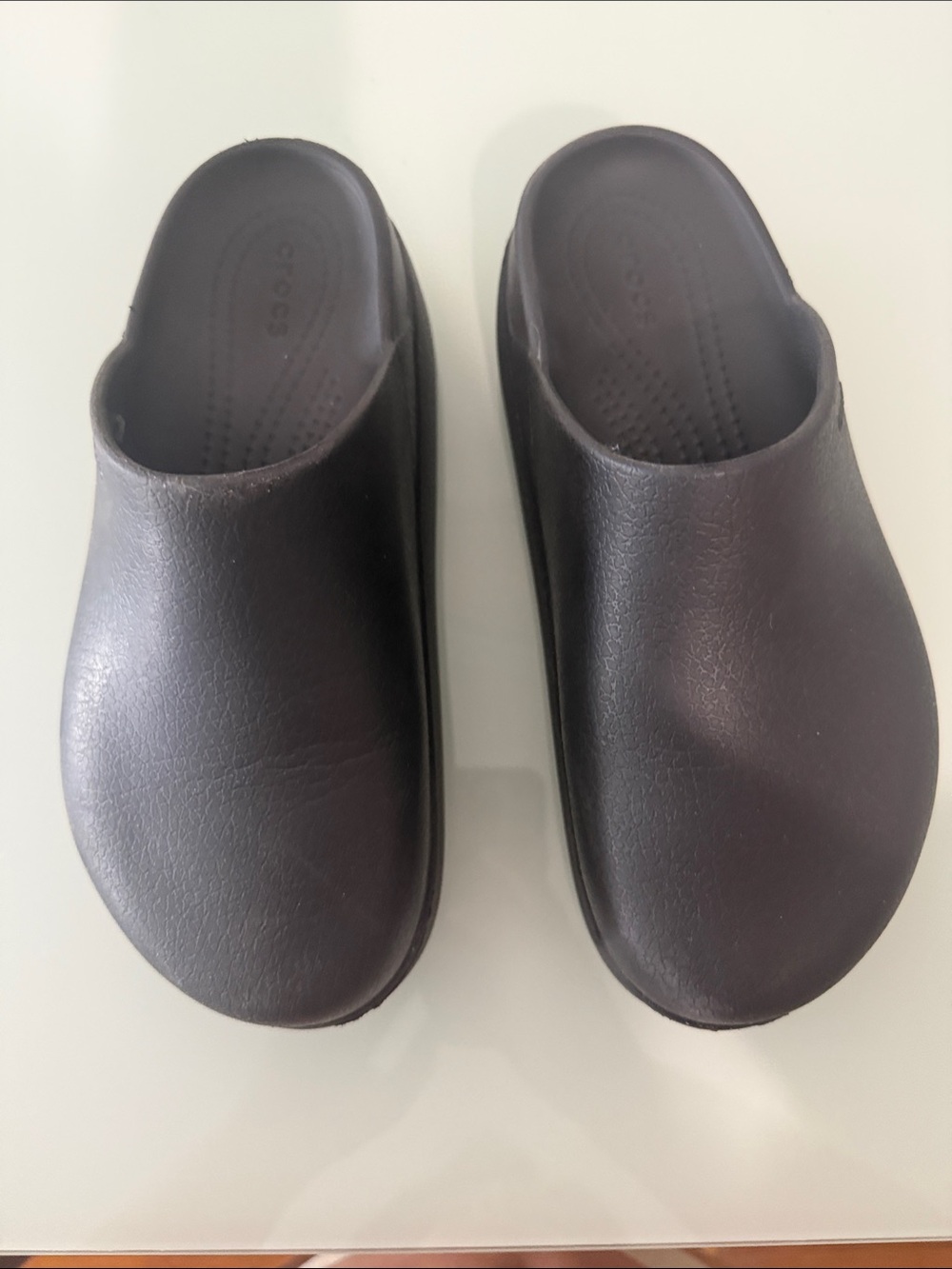 DYLAN Platform Clog- CROCS Slip-On Loafers - Black